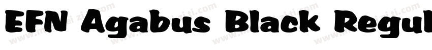 EFN Agabus Black Regular字体转换